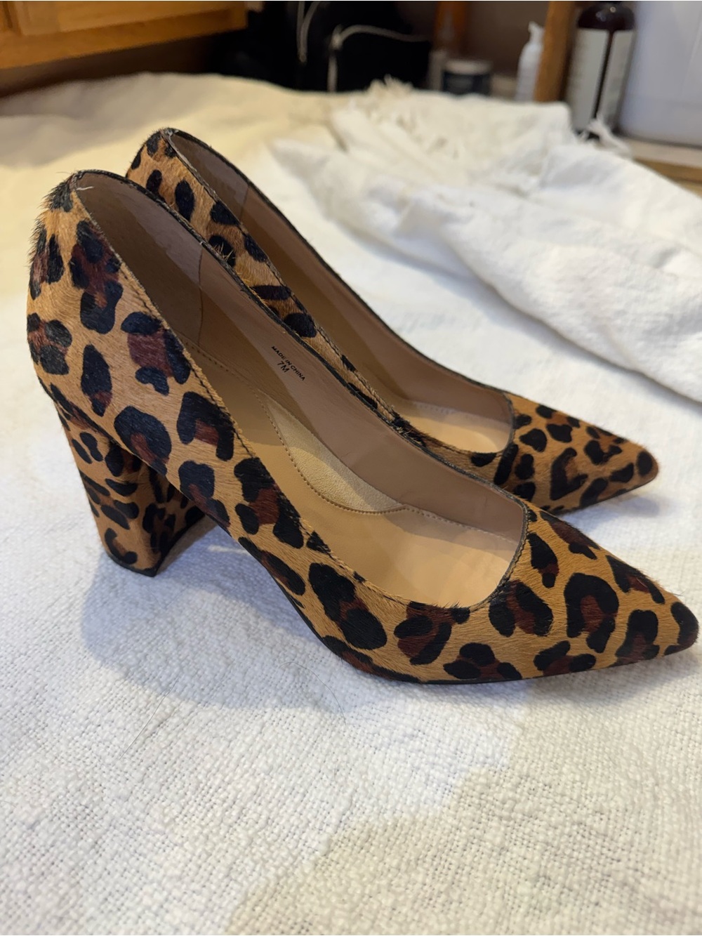 Banana Republic Leopard Print Block heel